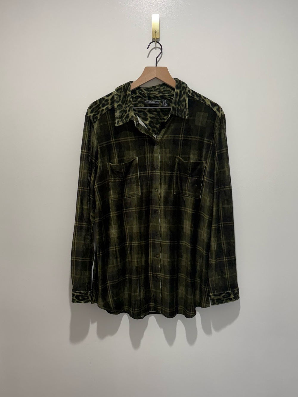 Susan Graver Weekend Knit Corduroy Snap Front Top